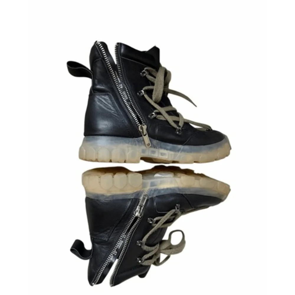 Rick Owens Boots Dirt Pentagram Tractor Leather 42